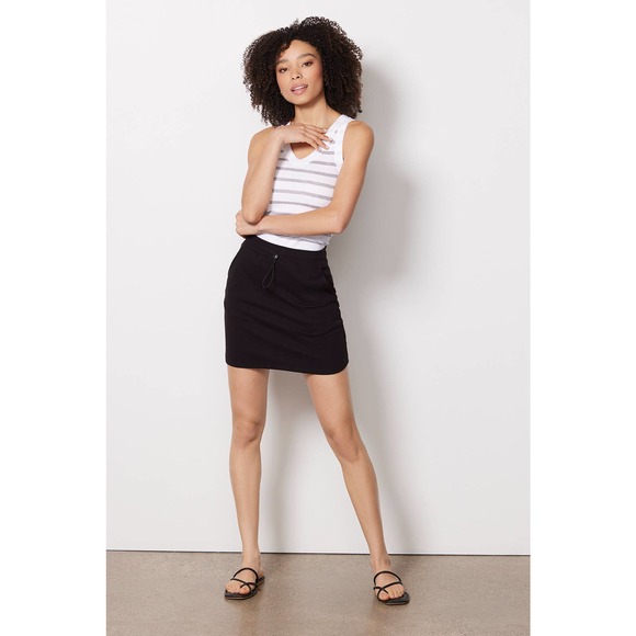 Sundry Dresses & Skirts - SUNDRY FOR EVEREVE Sunday Skirt with Bungee Drawcord in Black // 3 (L)